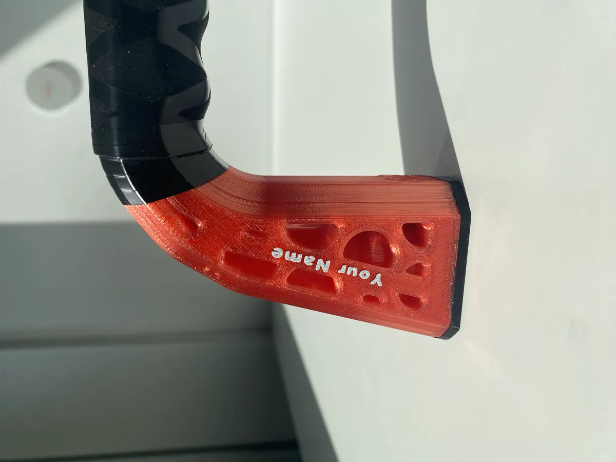 Tall handle custom text